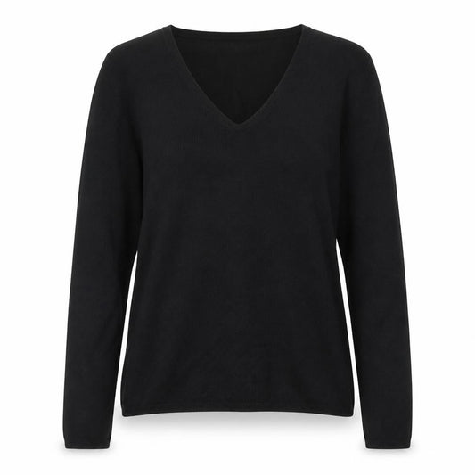 Front view of Oasis women’s black jumper, size UK 14