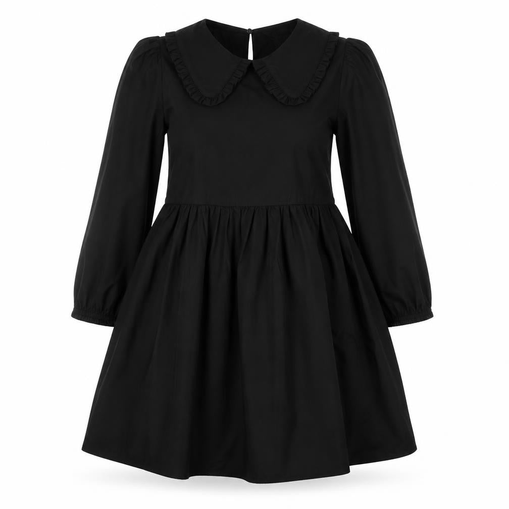 Front view of New Look women’s black a-line, size UK 8