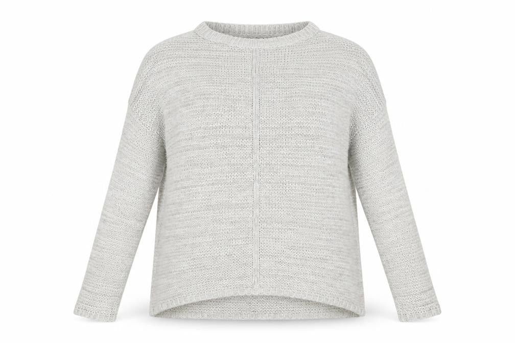 Front view of Primark women’s grey pullover sweatshirt, size UK 6