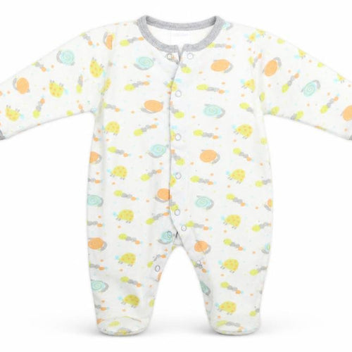 Preworn Baby White Geometric  Babygrow One-Piece Size 3-6 Months