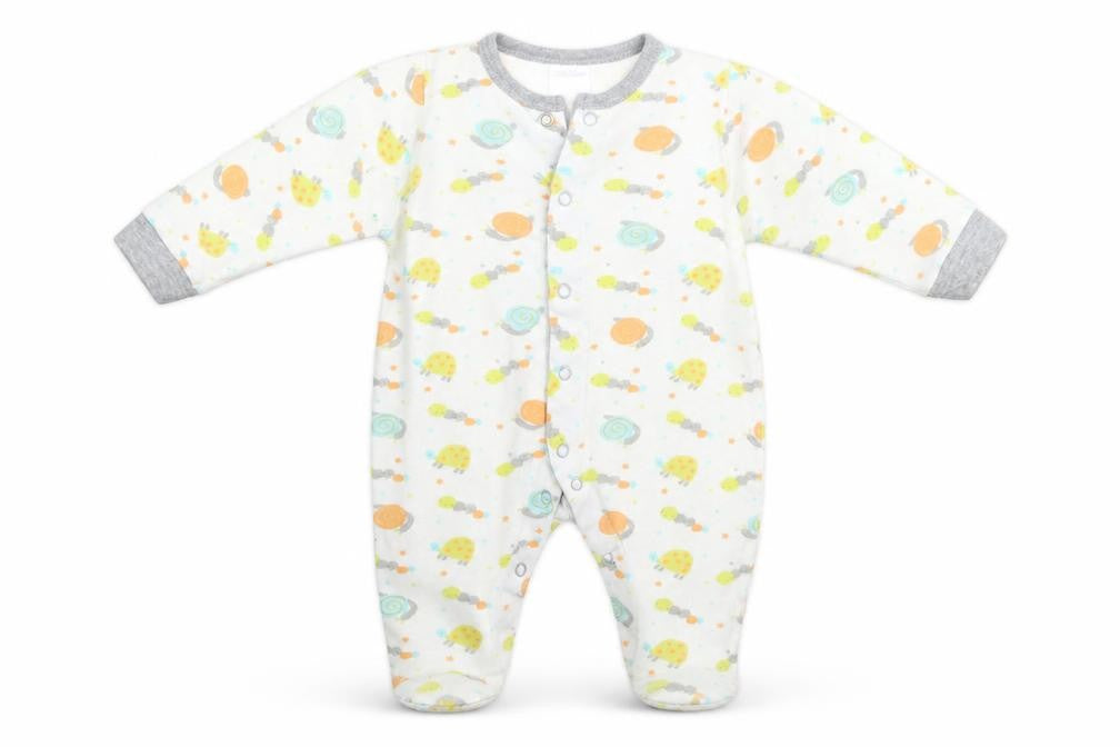 Preworn Baby White Geometric  Babygrow One-Piece Size 3-6 Months