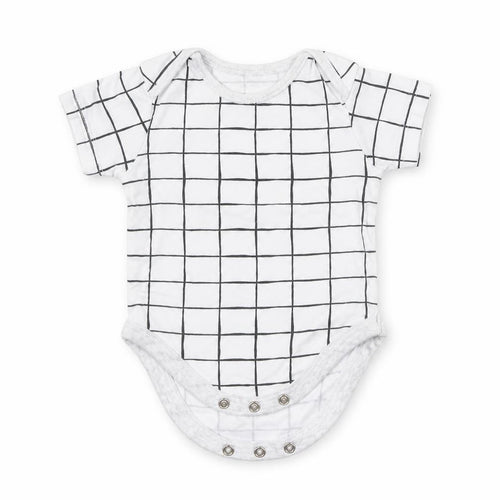 George Baby White Check  Babygrow One-Piece Size 6-9 Months