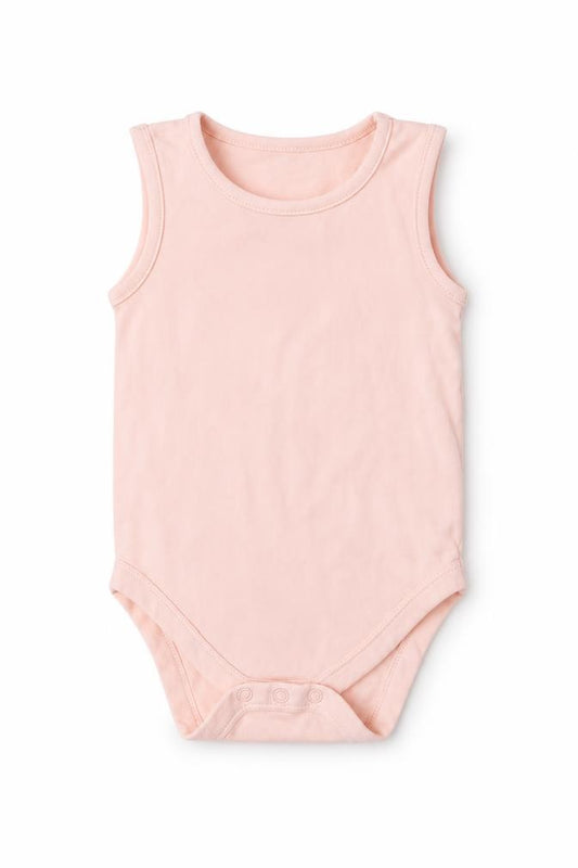 Front view of George Baby Pink Romper One-Piece, size 12, Months