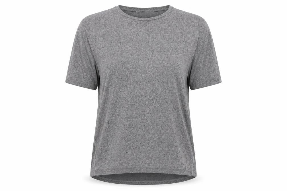 Front view of Papaya women’s grey basic blouse, size M