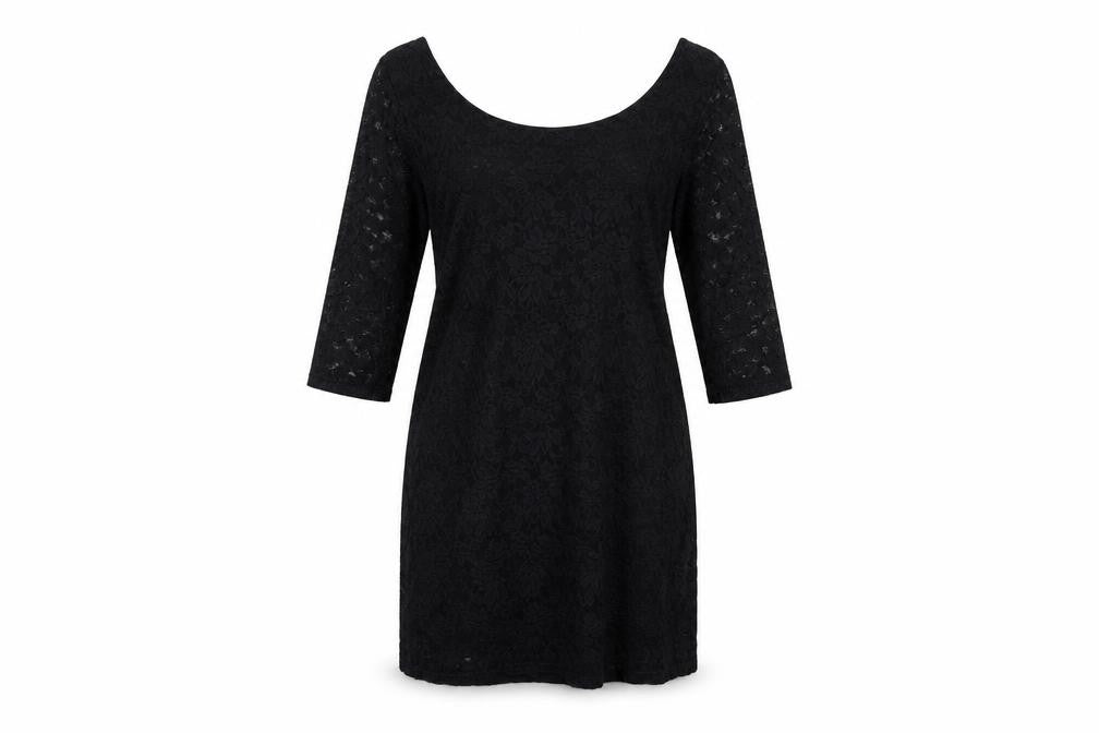 Front view of Cotton Candy women’s black a-line one size