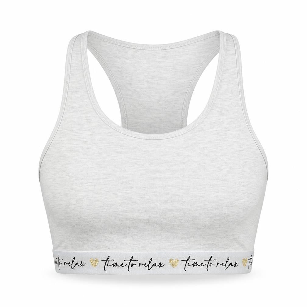 Front view of George women’s grey basic tank, size UK 8