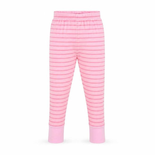 BigKosh Girls Pink Striped  Jegging Trousers Size 6 Years - leggings