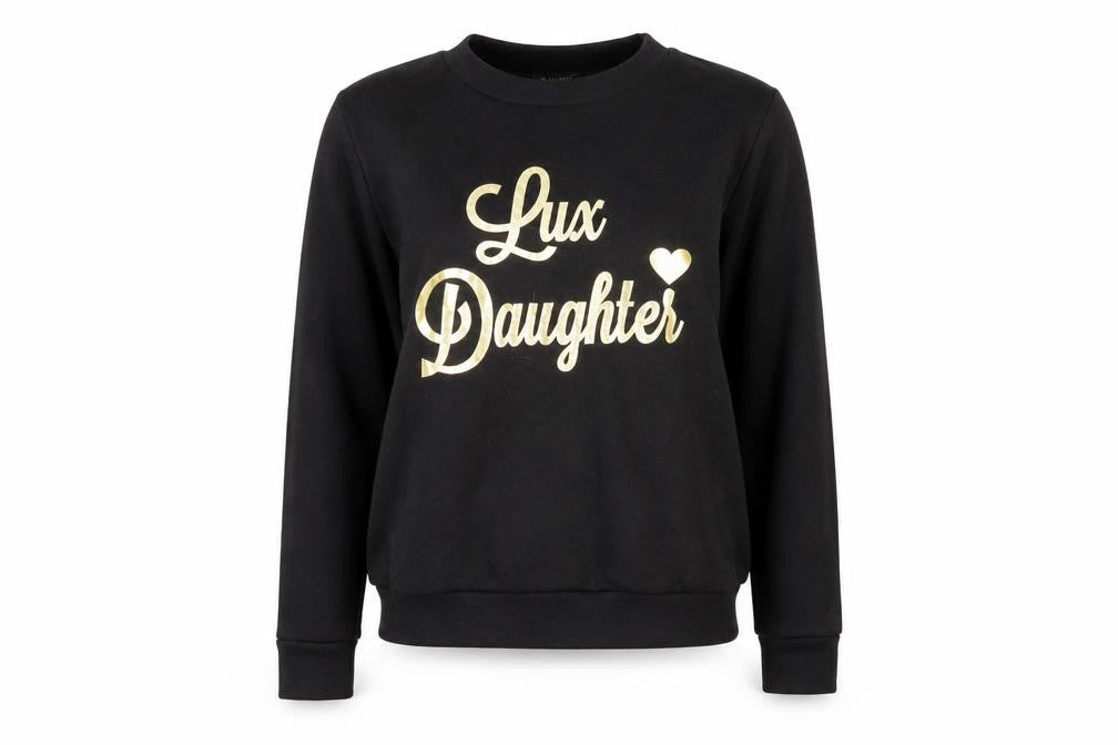 Front view of MISSFIGA women’s black jumper, size M