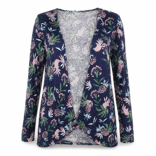 BEYOU Womens Multicoloured Floral  Cardigan Jumper Size 12