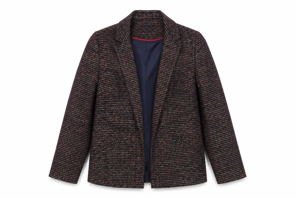 Front view of George women’s multicoloured jacket blazer, size UK 10