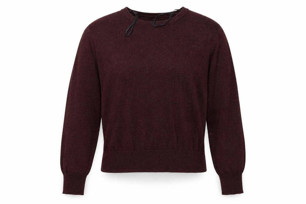 Front view of H&M women’s red jumper, size XS