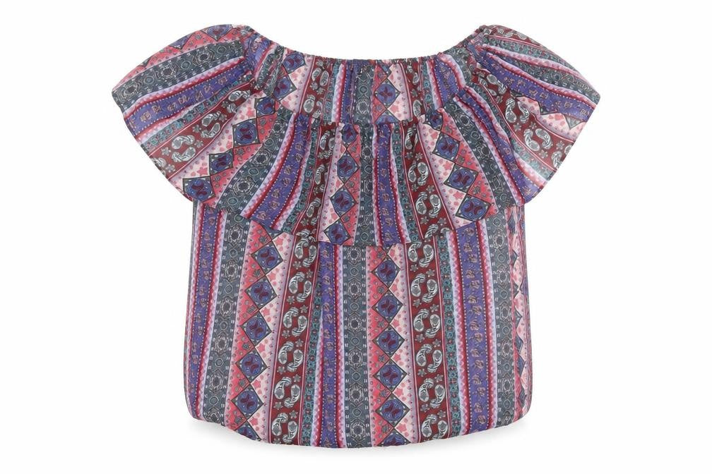 Front view of Atmosphere women’s pink basic blouse, size UK 14