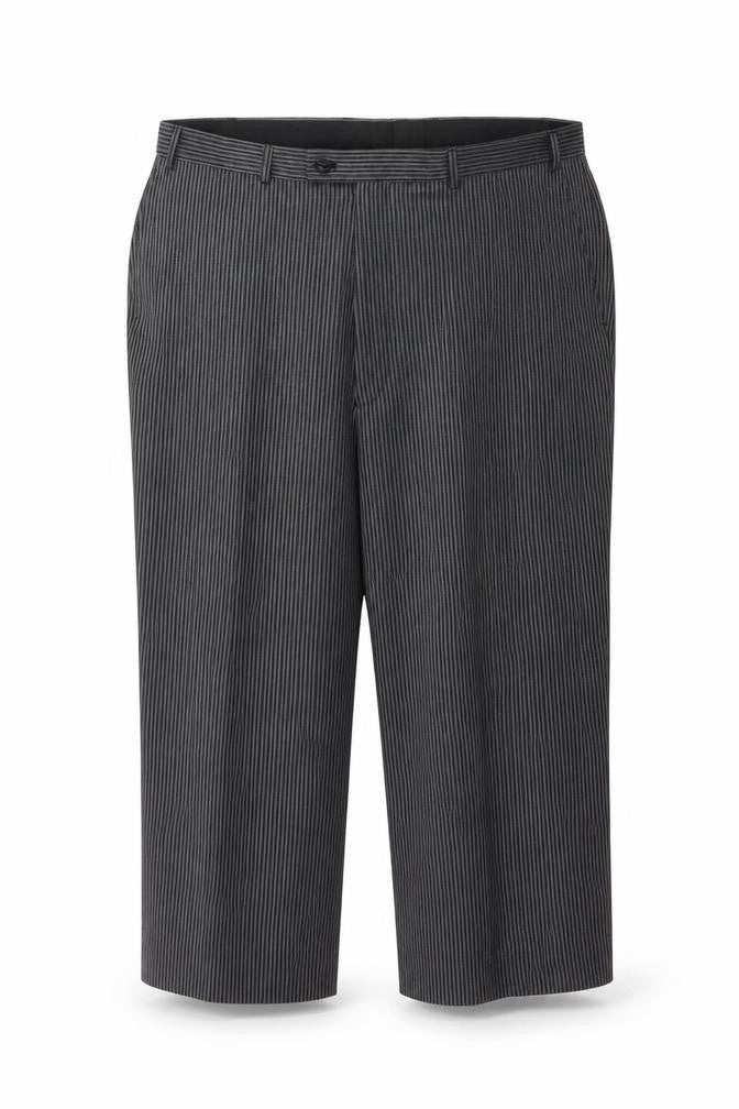 Preworn Womens Grey Striped  Trousers  Size L L23 in