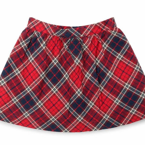 Gap Girls Multicoloured Check  Skater Skirt Size 4 Years