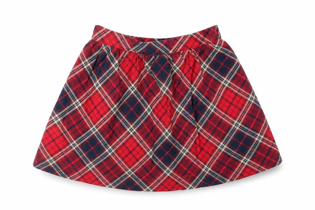 Gap Girls Multicoloured Check  Skater Skirt Size 4 Years