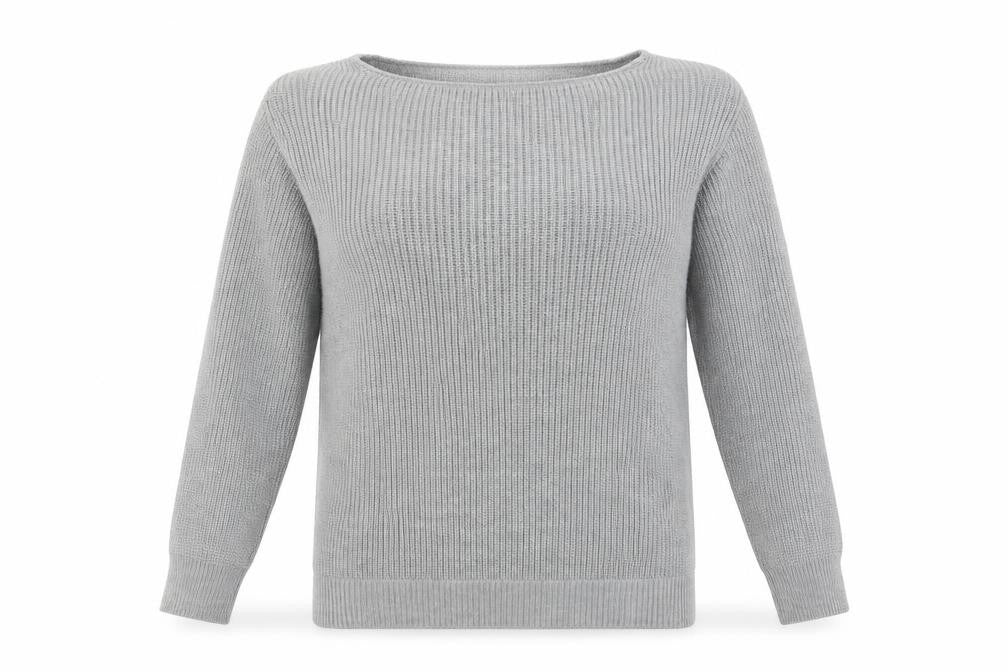 Front view of FRIENDS LIKE THESE women’s grey jumper, size UK 8