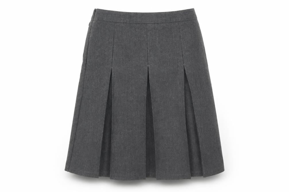 M&S Girls Grey   Pleated Skirt Size 9-10 Years
