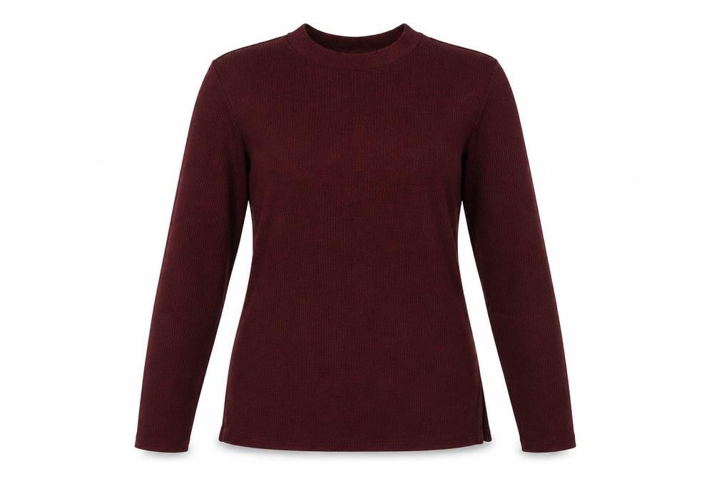 Front view of Next women’s red pullover sweatshirt, size UK 16