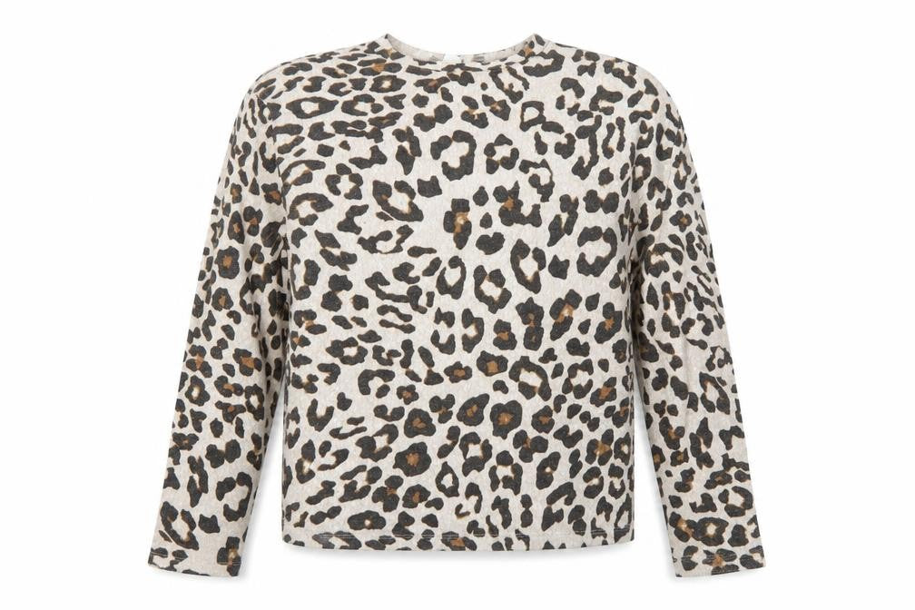 Front view of H&M women’s multicoloured animal print jumper, size S