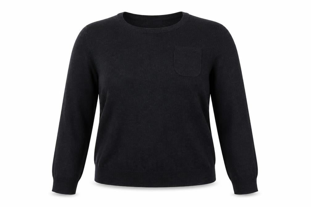 Front view of Marks & Spencer women’s grey jumper, size UK 12