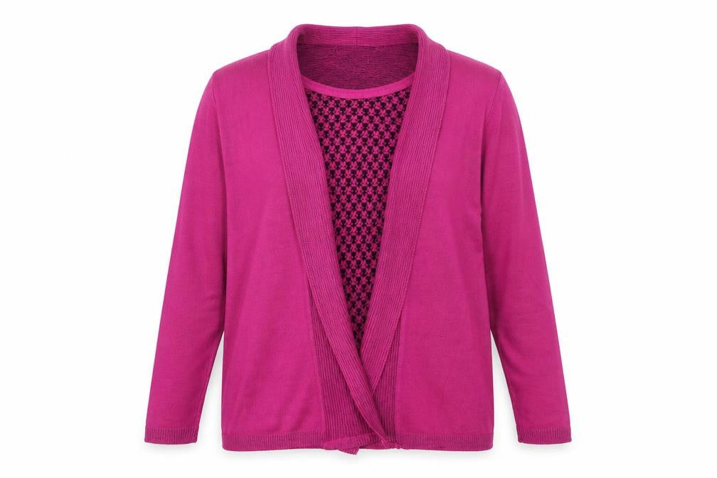 Impressions Womens Purple   Cardigan Jumper Size L