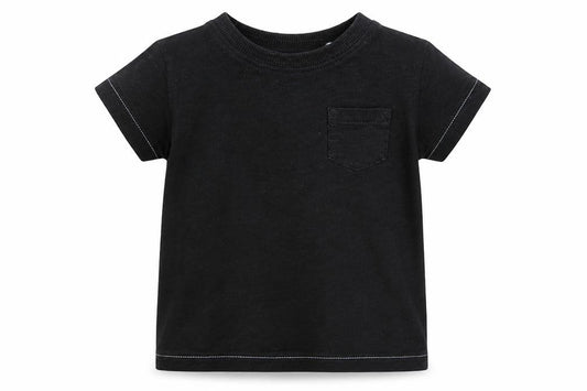 Front view of Next Baby Black Basic T-Shirt, size 3-6, Months