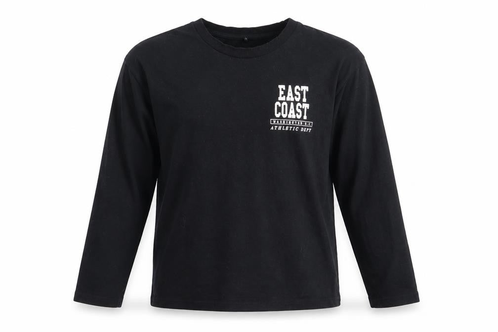 Front view of George boys’ black basic casual, size 9-10, years - east coast