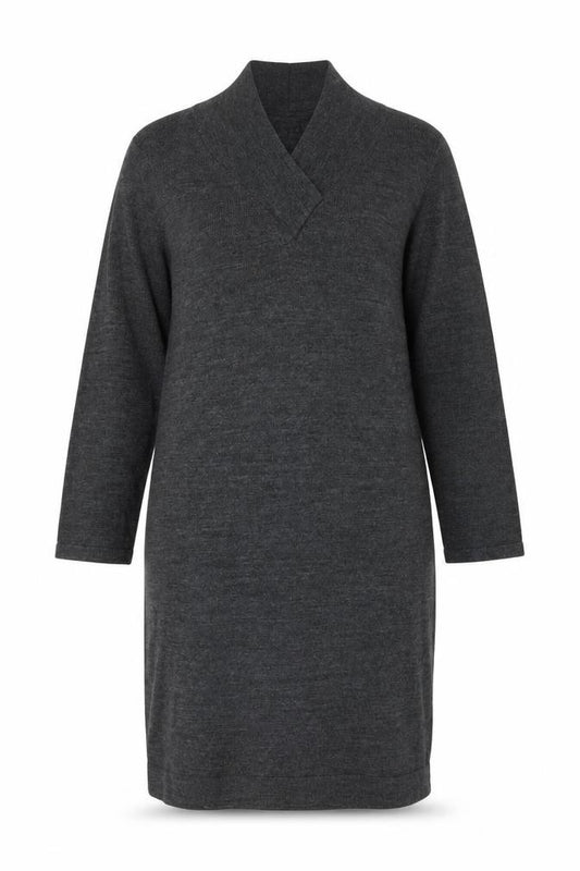 Front view of Connected women’s grey bodycon, size L