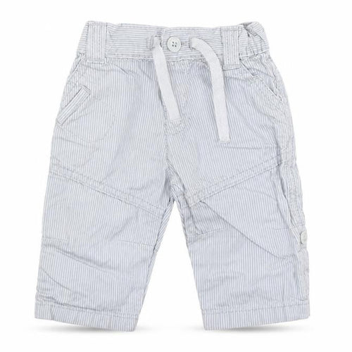 M&S Baby Blue Striped  Cargo Trousers Size 0-3 Months