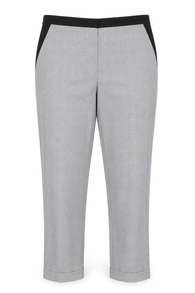 Preworn Womens Grey Check  Trousers  Size 16 L29 in