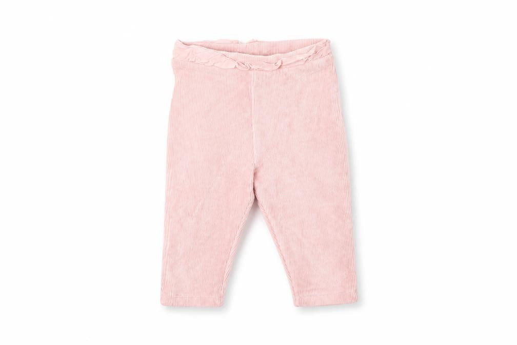 Front view of Matalan Baby Pink Trousers, size 3-6, Months