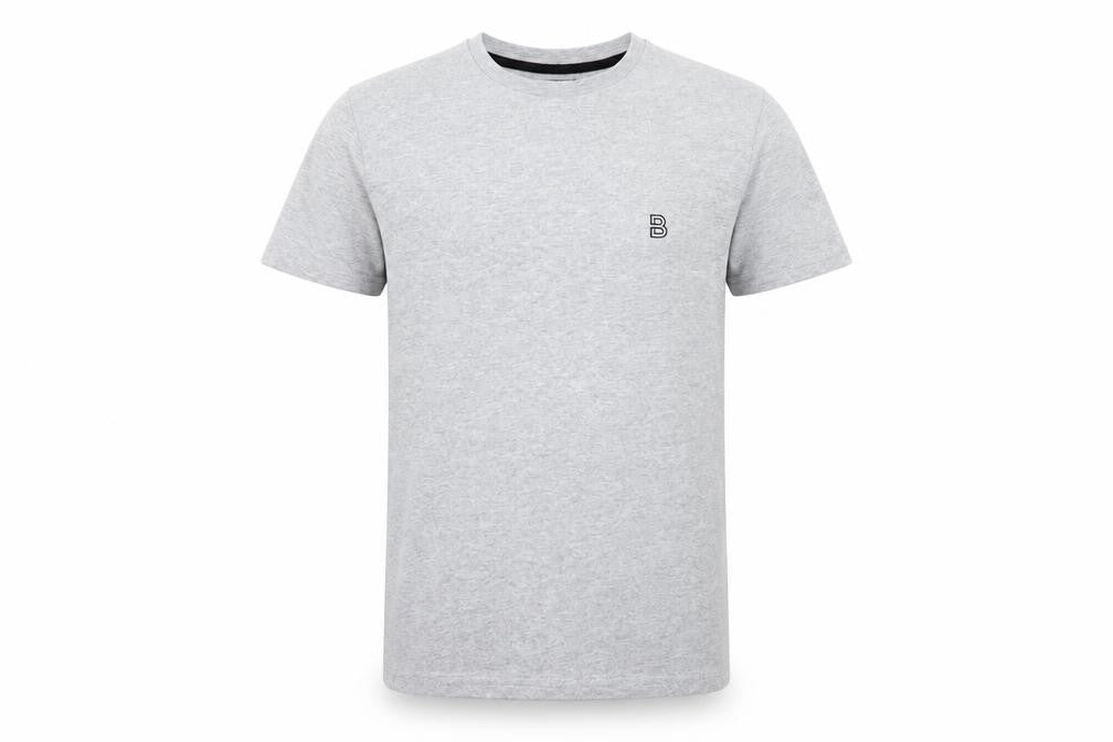 Front view of Burton men’s grey t-shirt, size S