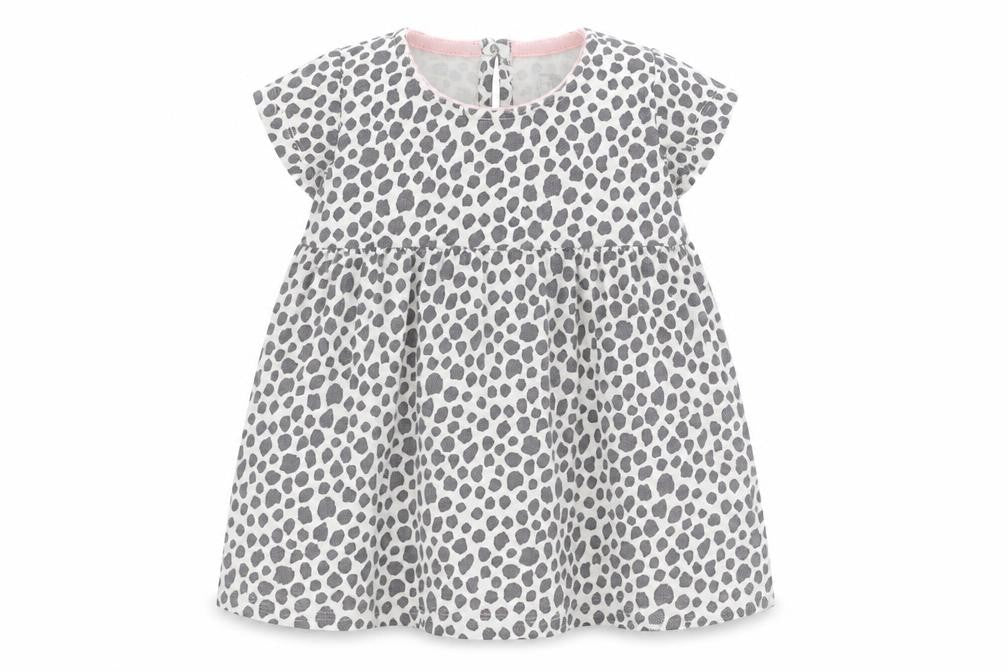 F&F Baby White Animal Print  A-Line  Size 3-6 Months