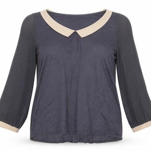 Oasis Womens Blue   Basic Blouse Size L
