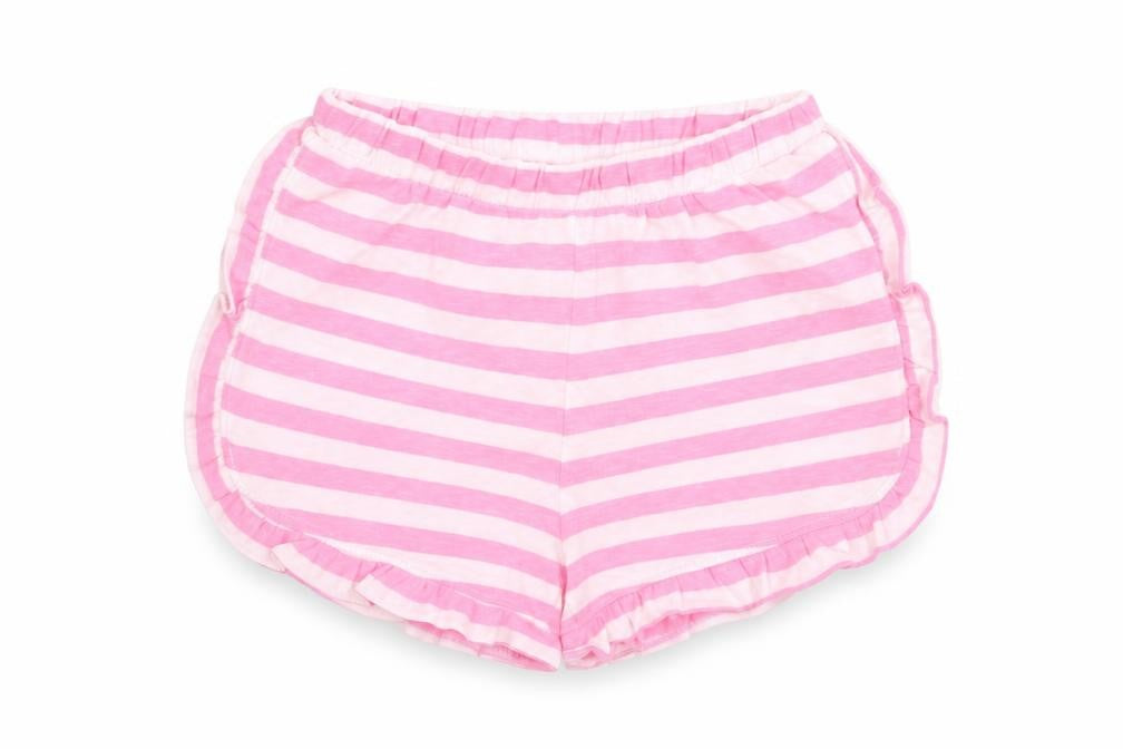 Matalan Girls White Striped  Cut-Off Shorts Size 4-5 Years