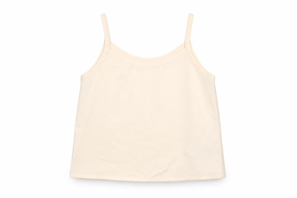 Front view of Next girls’ ivory camisole blouse, size 3, years - pale peach