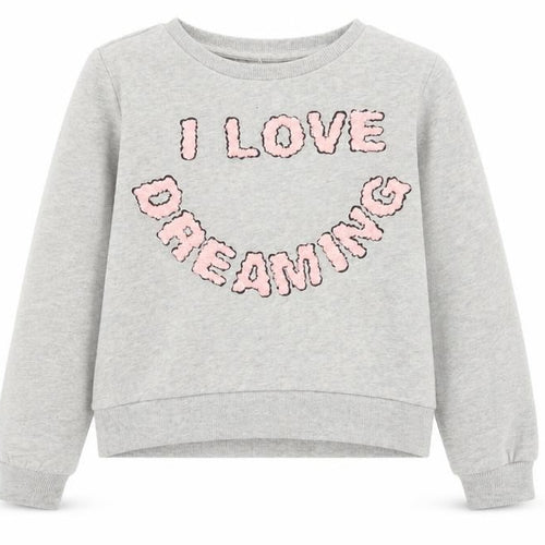 H&M Girls Grey   Pullover Sweatshirt Size 9-10 Years  - I love dreaming