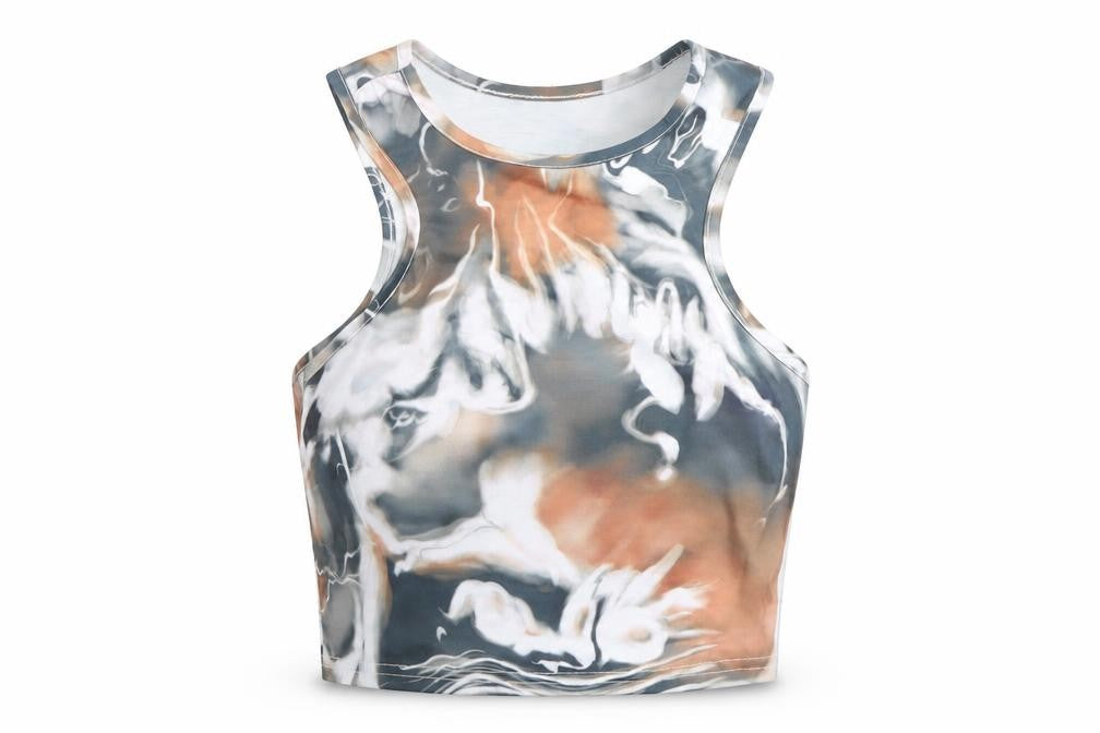 Front view of SHEIN SHien women’s multicoloured basic tank, size S