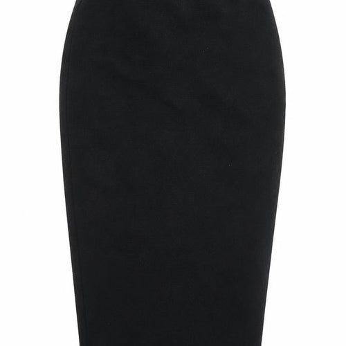 Papaya Womens Black   Bandage Skirt Size 8