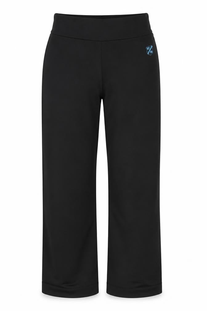 Front view of KP women’s black trousers, size UK 12, 29-inch leg