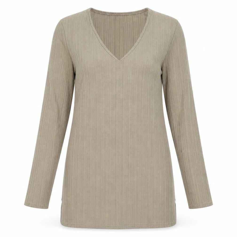 Front view of Papaya women’s grey basic t-shirt, size UK 8