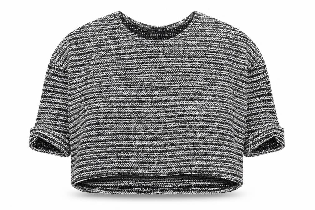 Front view of Atmosphere women’s grey knit jumper, size L