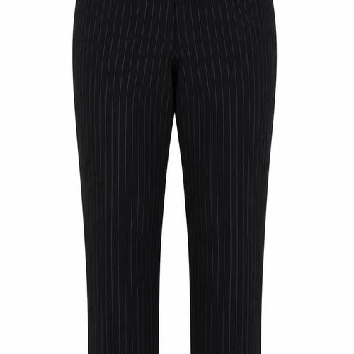 classice women Womens Black Striped  Trousers  Size 16 L32 in