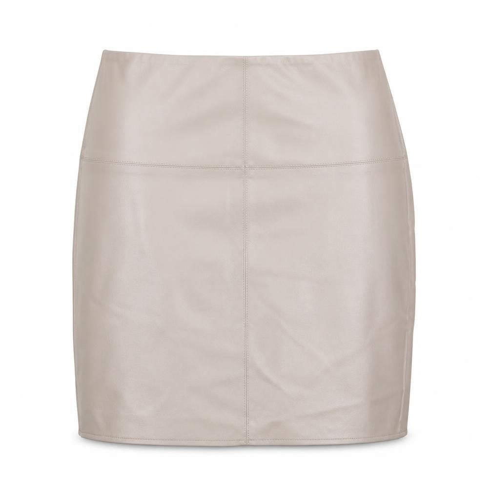 Front view of Missguided women’s grey a-line skirt, size UK 10