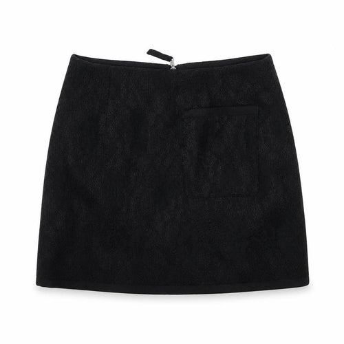 Topshop Womens Black  Rayon A-Line Skirt Size 10
