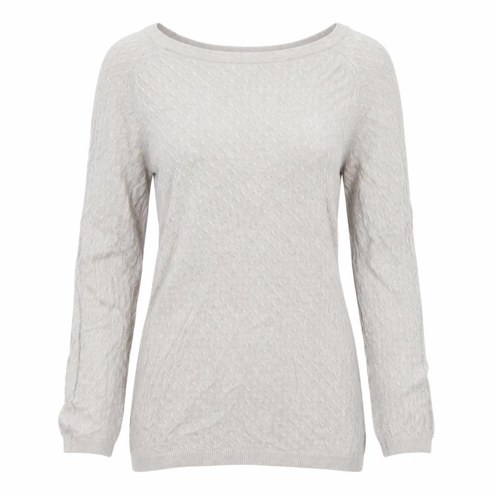 Front view of H&M women’s grey jumper, size XS