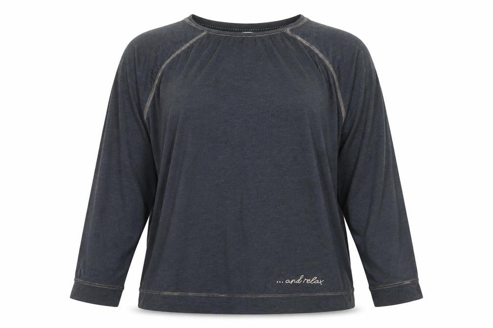 Front view of Marks & Spencer women’s grey jumper, size UK 16