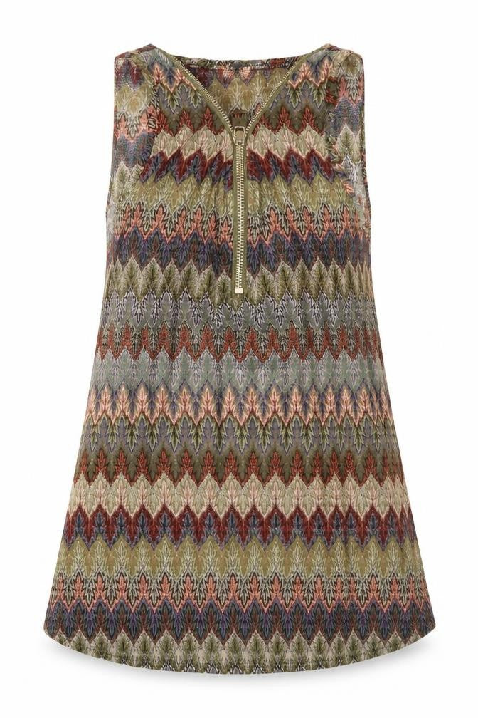 Front view of golden live women’s multicoloured basic tank one size