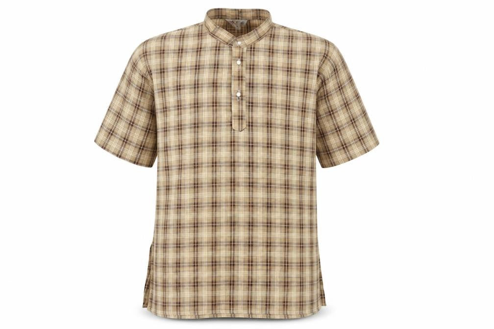 BTC Boys Beige Plaid   T-Shirt Size 2 Years