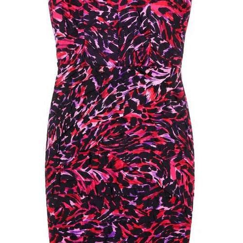 Li[sy Womens Purple Animal Print  Bodycon  Size 12